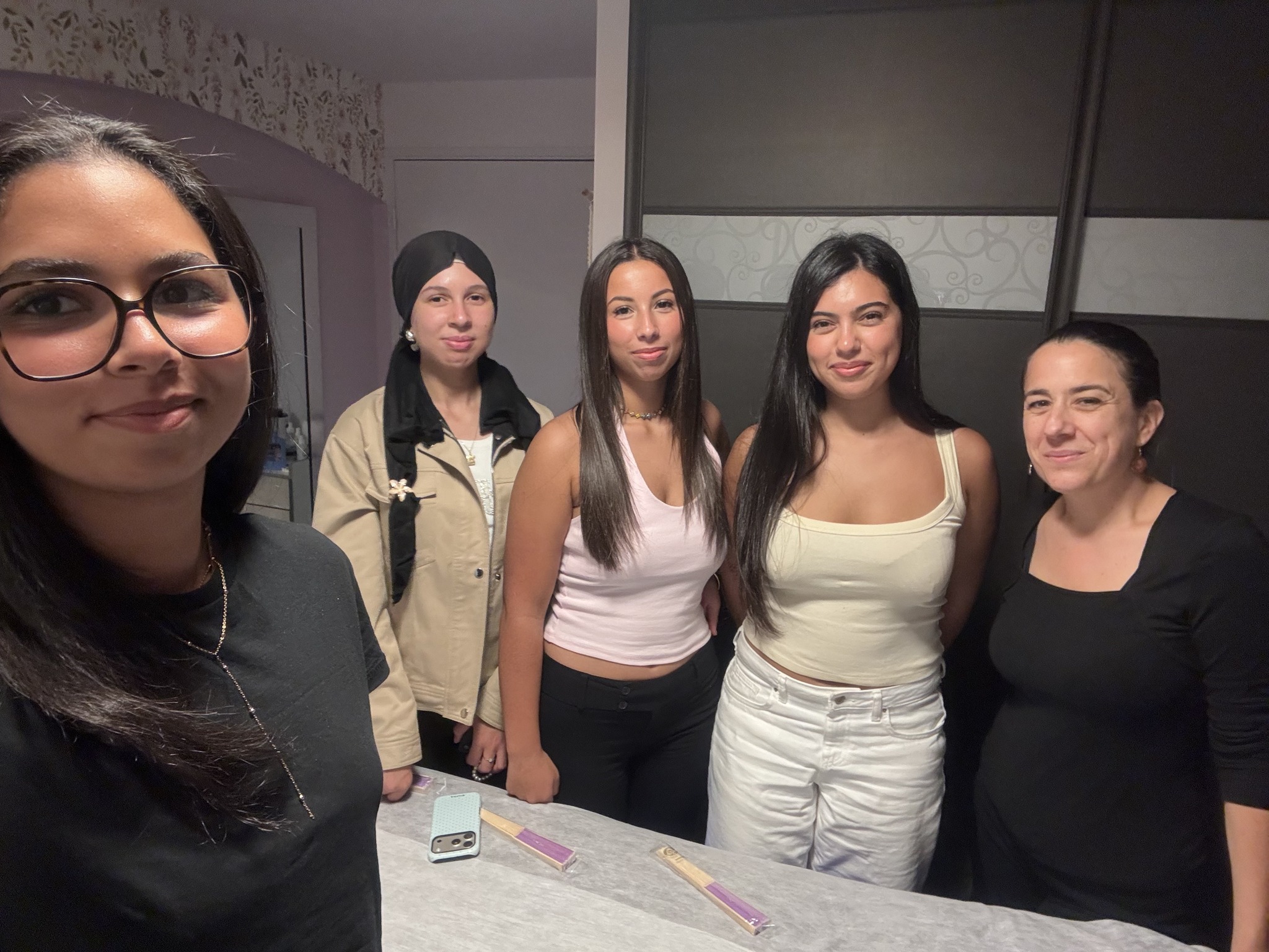 Très contente d'accueillir 4 jeunes femmes étudiantes à l'IUT de Figeac pour notre 1ère réunion…