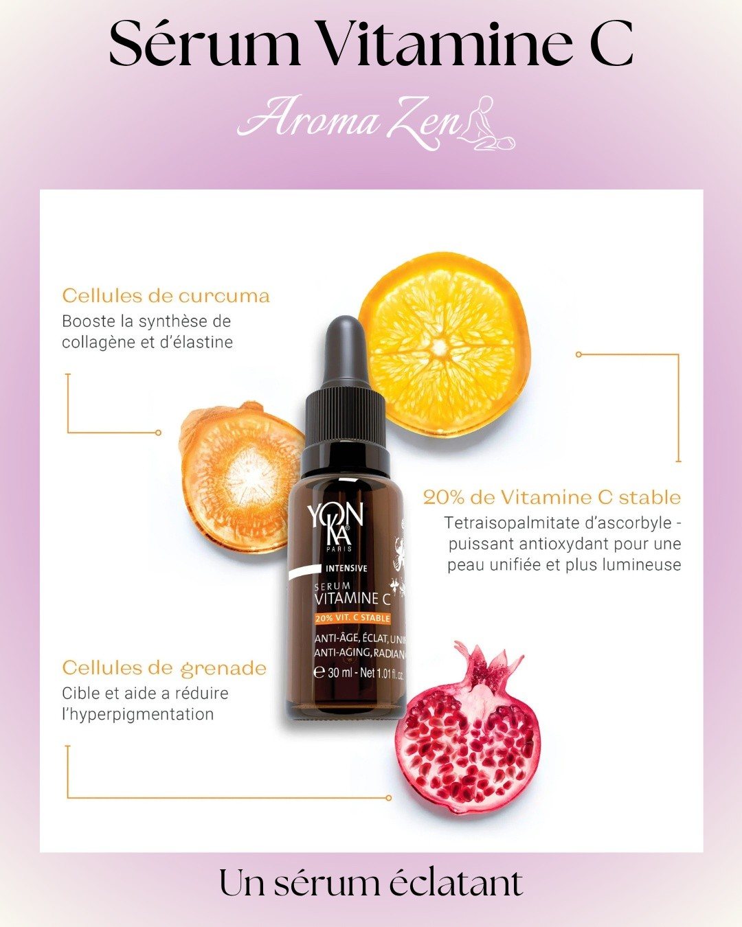 Sérum intensif Vitamine C : Grâce à la Vitamine C, aux antioxydants et aux actifs…